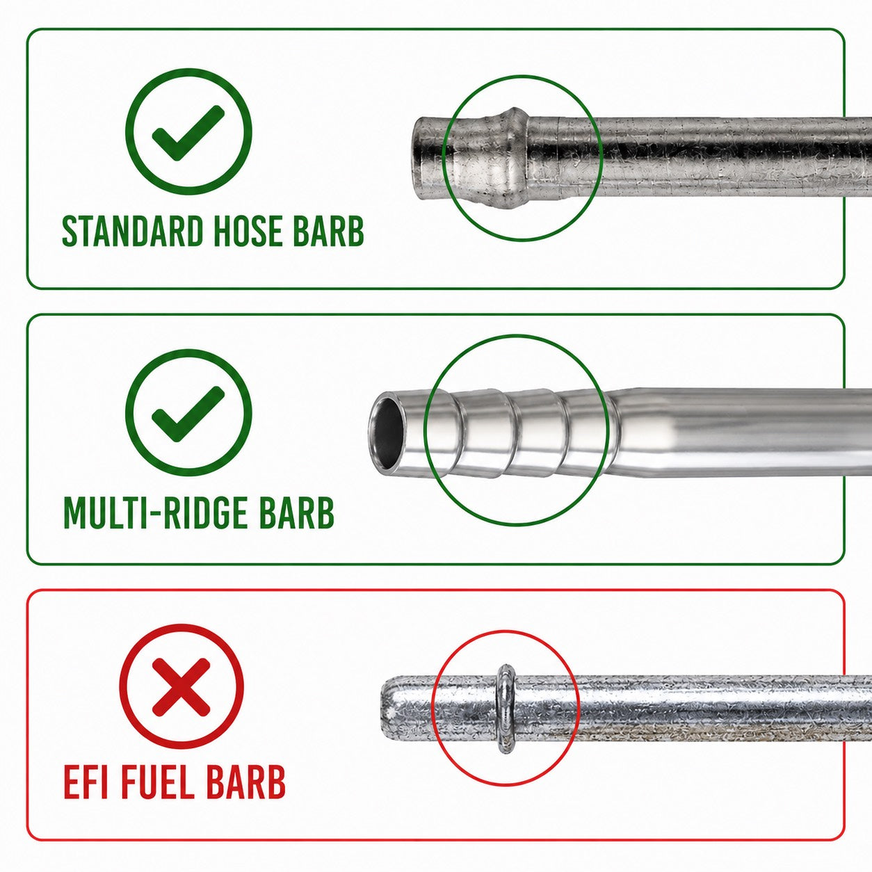 Hose Barb to AN Adapters