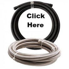 By the Foot , -16an Black Nylon & Stainless Steel Hose