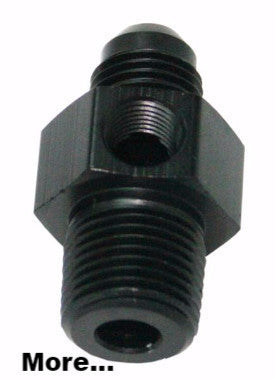 Male NPT to AN with 1/8" Port