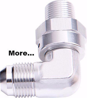 90° "SWIVEL" NPT to AN Male Adapters