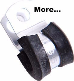 AN Braided Hose Cushioned P-Clamps