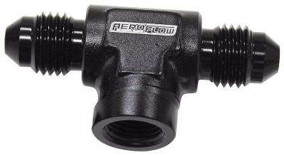 Female 1/8" NPT to Male AN Flare Tee